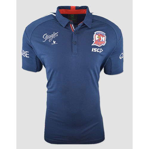 Sydney Roosters NRL 2018 ISC Players Media Polo Shirt Sizes 5XL ONLY! T8