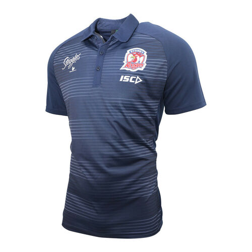 Sydney Roosters NRL 2019 Players ISC Media Polo Shirt Sizes S-5XL! T9