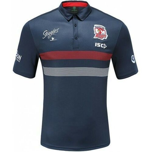 Sydney Roosters NRL 2020 ISC Players Media Polo Shirt Sizes S-5XL! 01M