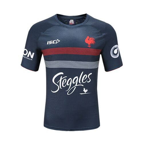 Sydney Roosters NRL ISC Players Navy Training T Shirt Sizes 5XL! T20