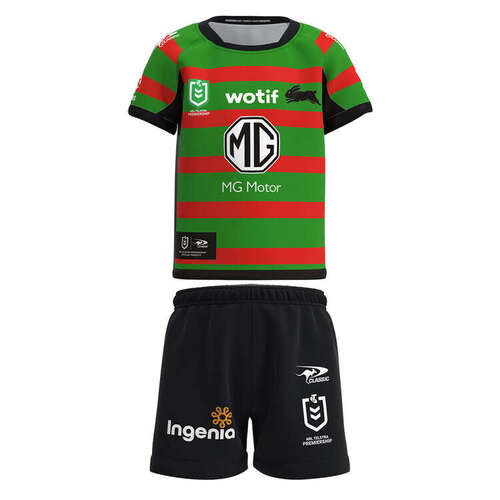 South Sydney Rabbitohs NRL 2023 Home Jersey Toddler Set Sizes 0-4!