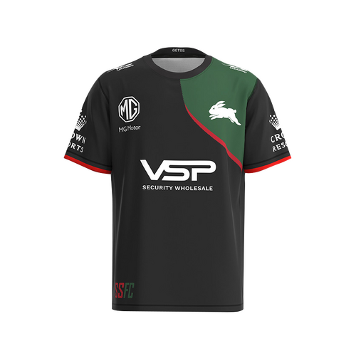South Sydney Rabbitohs 2023 NRL Classic Training Shirt Black Sizes S-7XL! 