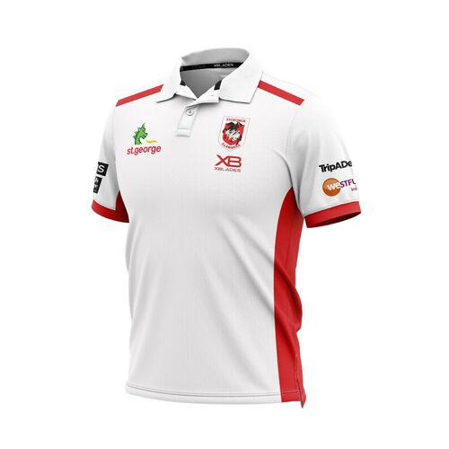 St George ILL Dragons NRL 2019 Players Media Polo Shirt Sizes S-5XL! T9