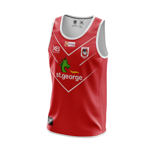 St George ILL Dragons NRL 2020 Players X Blades Red Training Singlet Sizes S-4XL!