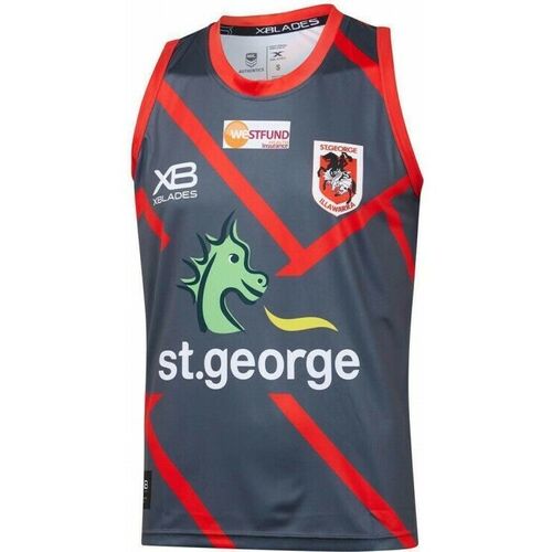 St George ILL Dragons NRL 2019 Players X Blades Training Singlet Sizes S-3XL!
