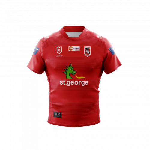 St George Illawarra Dragons NRL 2020 X Blades Away Jersey Kids Sizes 6-16! 