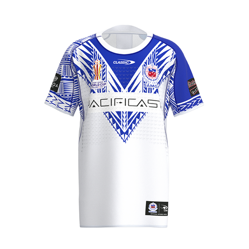 Samoa Rugby League 2022 Classic RLWC Away Jersey Sizes S-4XL!