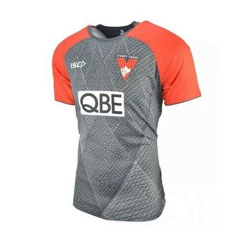 Sydney Swans AFL 2019 Players ISC Carbon Grey Sub Training T Shirt Size 2XL-4XL!