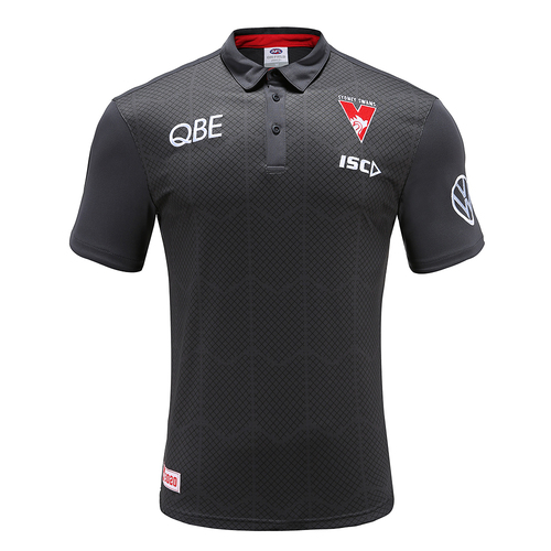 Sydney Swans AFL 2020 Players ISC Carbon Sublimated Polo Shirt Size S-5XL!