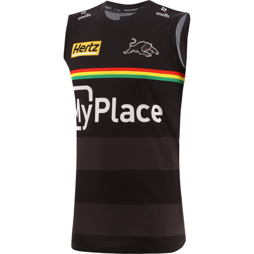 Penrith Panthers NRL 2025 O'Neills Black Training Singlet Sizes S-3XL!