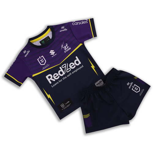 Melbourne Storm NRL 2024 O'Neills Home Toddlers Set Sizes: 6 Months - 4 Years!