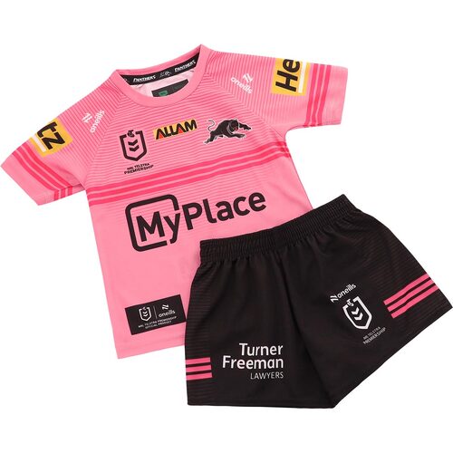 Penrith Panthers NRL 2025 O'Neills Away Pink Toddlers Set Sizes: 6 Months - 4 Years!