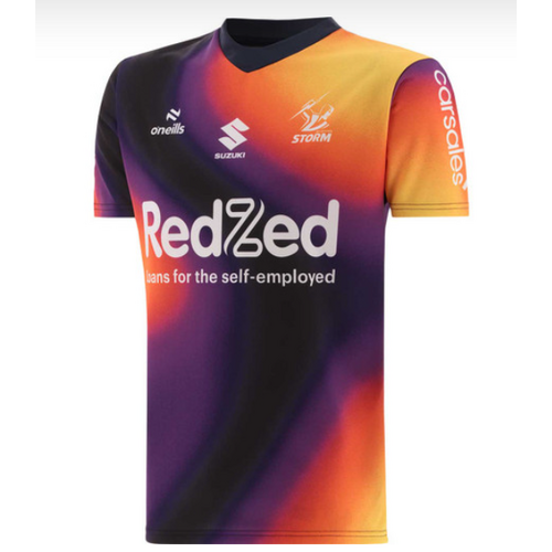 Melbourne Storm NRL 2024 O'Neills Captains Run Jersey Sizes S-7XL!