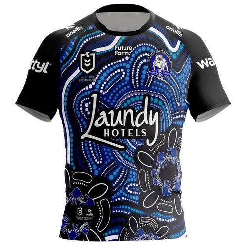 Canterbury Bulldogs NRL 2025 O'Neills Kids Indigenous Jersey Kids Sizes 6-13!