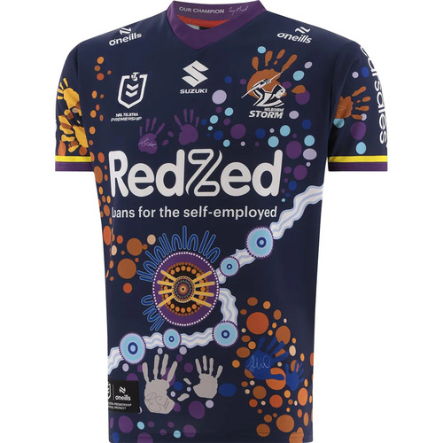 Melbourne Storm NRL 2024 O'Neills Indigenous Jersey Sizes S-7XL!