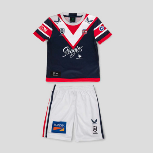 Sydney Roosters NRL 2024 Castore Toddlers Home Jersey Set Size 2yrs-8yrs!