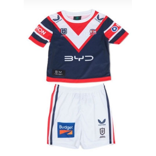 Sydney Roosters NRL 2025 Castore Toddlers Home Jersey Set Size 2yrs-8yrs!