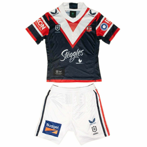 Sydney Roosters NRL 2022 Castore Toddlers Home Jersey Set Size 2yrs-7yrs!