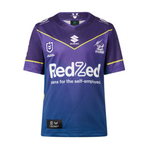 Melbourne Storm NRL 2023 Castore Home Jersey Kids Sizes 8-14!