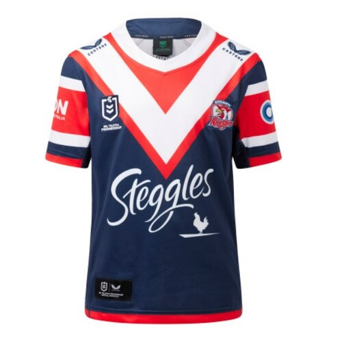 Sydney Roosters NRL 2023 Castore Home Jersey Kids Sizes 6-14!