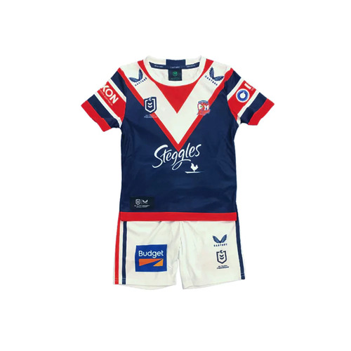 Sydney Roosters NRL 2023 Castore Toddlers Home Jersey Set Size 2yrs-7yrs!