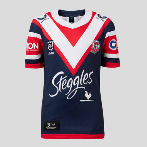 Sydney Roosters NRL 2024 Castore Home Jersey Kids Sizes JXS-JXL!