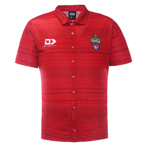 Tonga RL 2022 Mate Ma'a Dynasty RLWC Button Up Polo Shirt Sizes S-4XL!