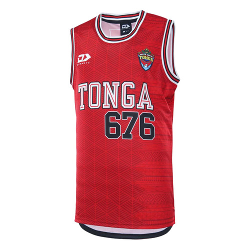 Tonga RL 2022 Mate Ma'a Dynasty RLWC Basketball Singlet Sizes S-7XL! 