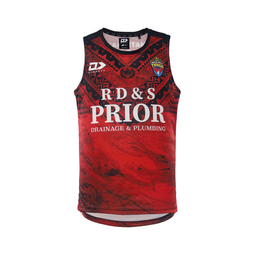 Tonga Rugby League 2022 Mate Ma'a Players Dynasty Training Singlet Sizes S-5XL!