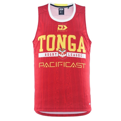 Tonga Rugby League 2025 Players Dynasty Training Singlet Sizes S-7XL!