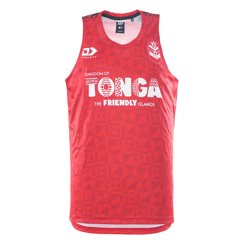 Mate Ma'a Tonga RLWC 2026 Dynasty Players Red Training Singlet Sizes S-7XL!