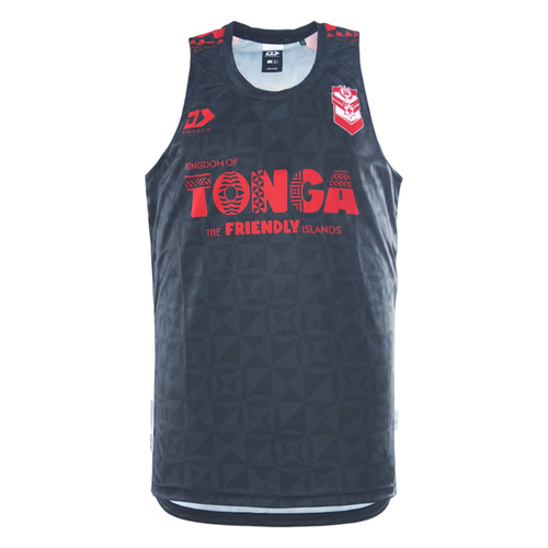 Mate Ma'a Tonga RLWC 2026 Dynasty Players Black Training Singlet Sizes S-7XL!