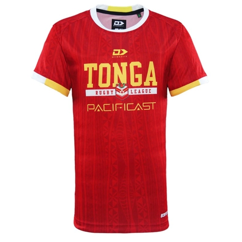 Tonga Rugby League 2025 Players Dynasty Training T Shirt Kids Sizes 6-16!