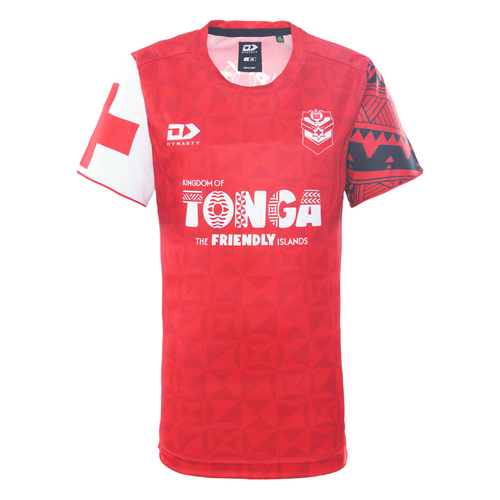 Mate Ma'a Tonga IRL RLWC 2026 Dynasty Red Training T Shirt Kids Sizes 6-16!