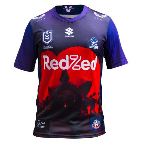 Melbourne Storm NRL Castore ANZAC Jersey Adults Sizes S-7XL! T1