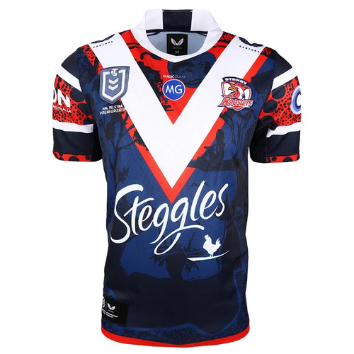 Sydney Roosters NRL Castore Indigenous Jersey Sizes S-5XL! T21