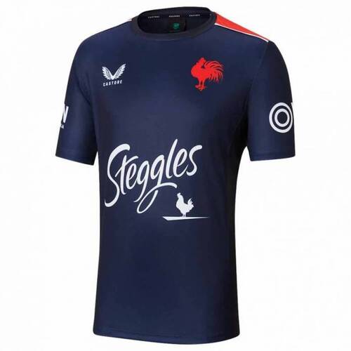 Sydney Roosters NRL 2022 Castore Training Shirt Navy Sizes S-7XL!