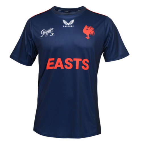 Sydney Roosters NRL Castore Run Out Shirt Sizes S-7XL! T2