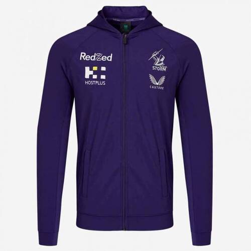 Melbourne Storm NRL Castore Fleece Zip Through Jacket Hoody Sizes S-5XL! T2