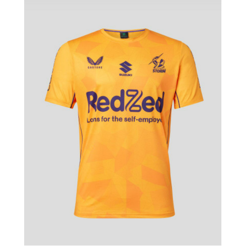 Melbourne Storm NRL 2023 Castore Training Shirt Orange Adults Sizes S-2XL!