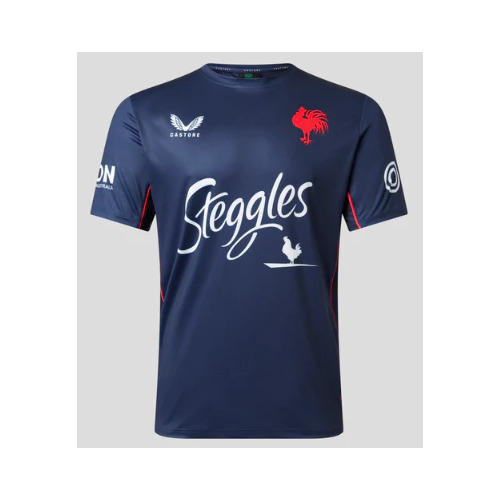 Sydney Roosters NRL Castore Training Shirt Navy Sizes S-6XL! T3