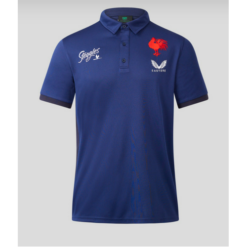 Sydney Roosters NRL Castore Coaches Travel Polo Sizes Small! T3