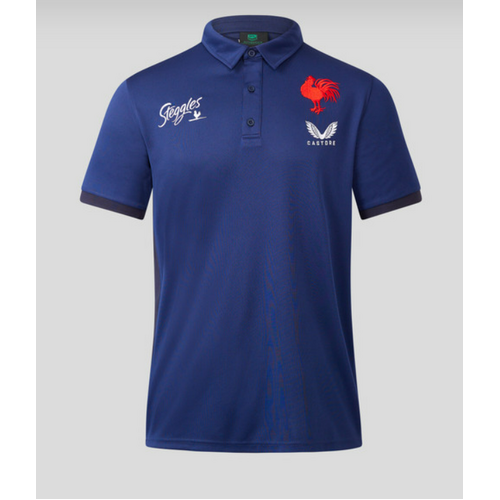 Sydney Roosters NRL 2023 Castore Coaches Travel Polo Sizes Small!