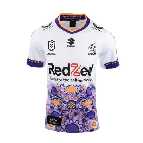 Melbourne Storm NRL Castore Indigenous Jersey Sizes S-5XL! T3