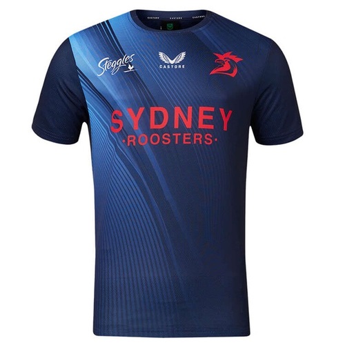 Sydney Roosters NRL 2024 Castore Warm Up Tee Sizes S-7XL!