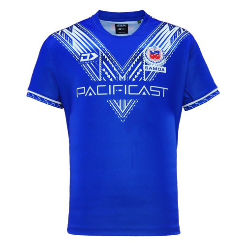 Samoa Rugby League 2023 Players Dynasty Home Jersey Sizes S-7XL!  In Stock