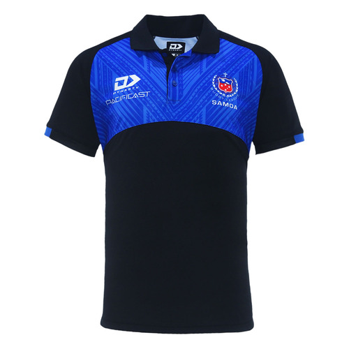 Samoa Rugby League 2023 Players Dynasty Media Polo Sizes S-7XL!  In Stock