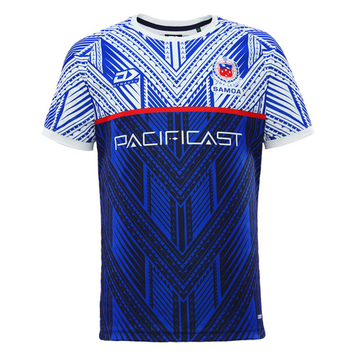 Samoa Rugby League 2023 Players Dynasty White Training Tee Shirt Sizes S-7XL! In Stock