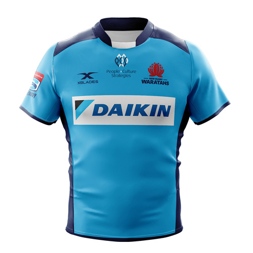 New South Wales Waratahs 2020 Rugby Union X Blades Kids Home Jersey Sizes 6-16