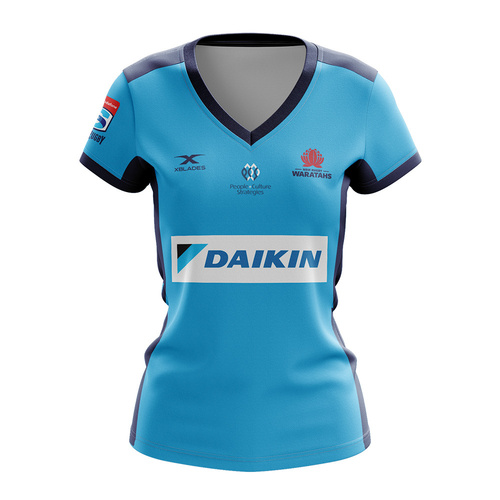 New South Wales Waratahs 2020 Rugby Union X Blades Ladies Home Jersey Sizes 8-18